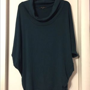 Emerald cowl sweatshirt
